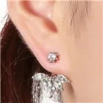 Crystal Flower Drop Rhinestones Earrings