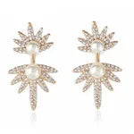 Crystal Flower Drop Rhinestones Earrings