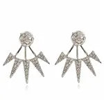 Crystal Flower Drop Rhinestones Earrings