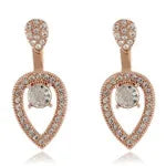 Crystal Flower Drop Rhinestones Earrings