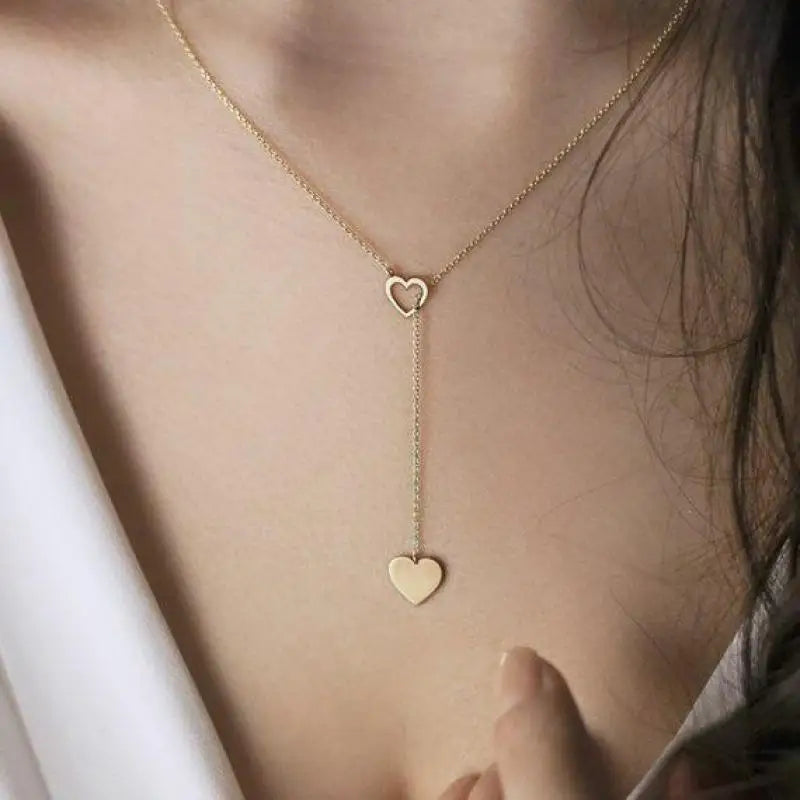 Sleek sexy long chain Minimalist with Rhinestones