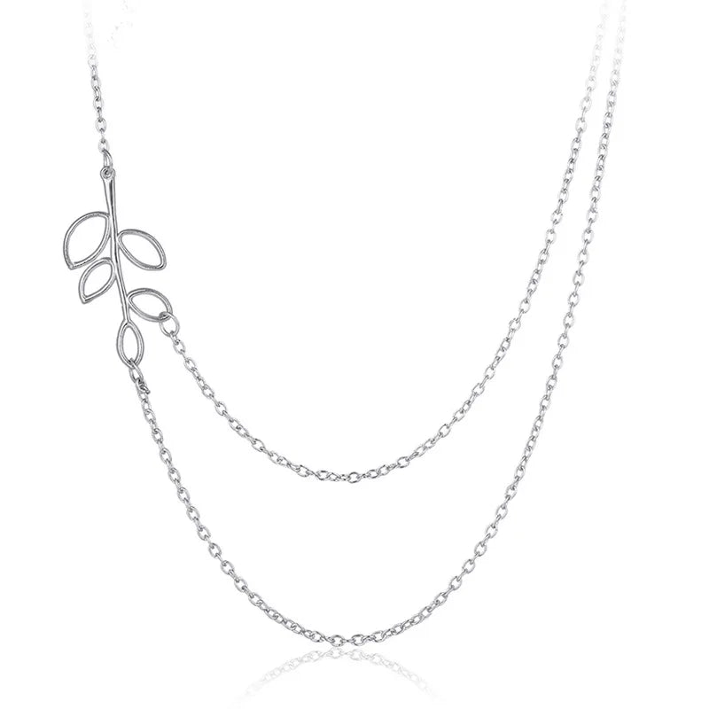 Sleek sexy long chain Minimalist with Rhinestones