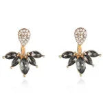 Crystal Flower Drop Rhinestones Earrings