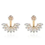 Crystal Flower Drop Rhinestones Earrings