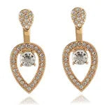 Crystal Flower Drop Rhinestones Earrings