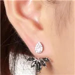 Crystal Flower Drop Rhinestones Earrings