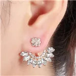 Crystal Flower Drop Rhinestones Earrings