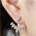 Crystal Flower Drop Rhinestones Earrings