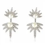 Crystal Flower Drop Rhinestones Earrings