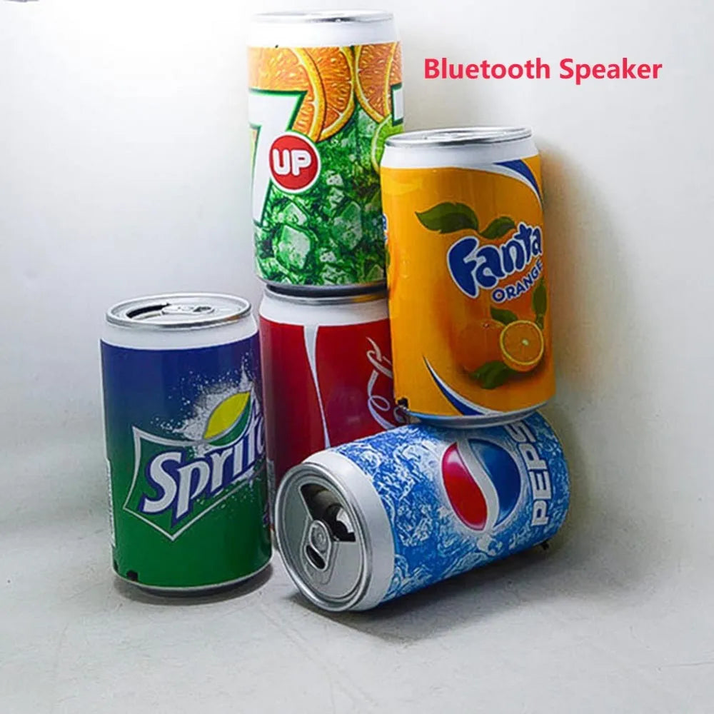 Metal Soda cans USB Mini Bluetooth speaker