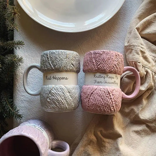 Creative Colorful Wool Ceramics Mugs /coffee mug Drinkware