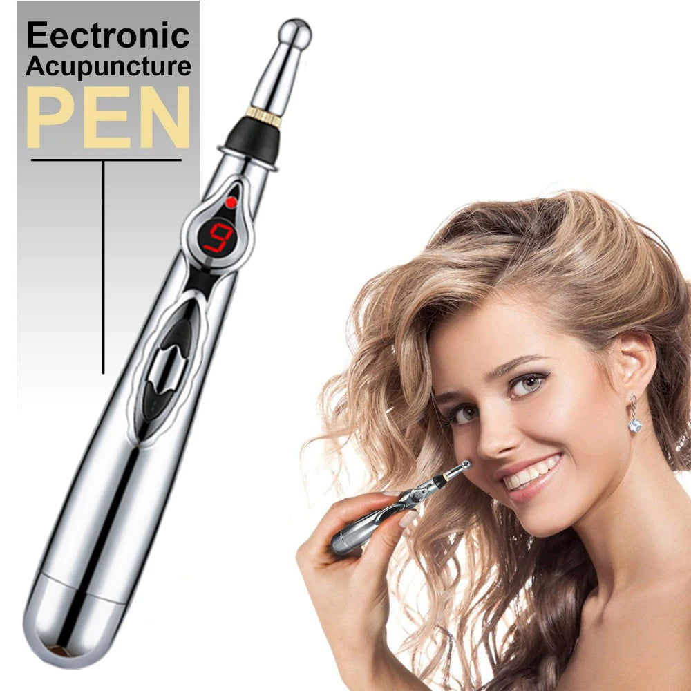 Electronic Acupuncture Acupoint Massage Pen Multi-Function Meridian Pressing Energy Therapy Energy Pain Relieving Tool