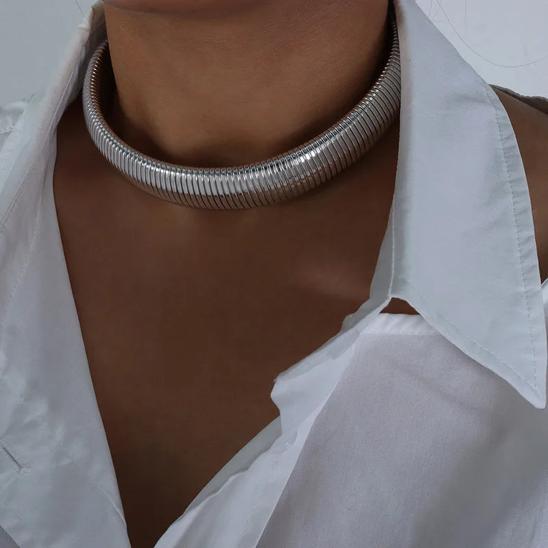 Hip-hop Punk Style Thread Thick Necklace Choker Bracelet