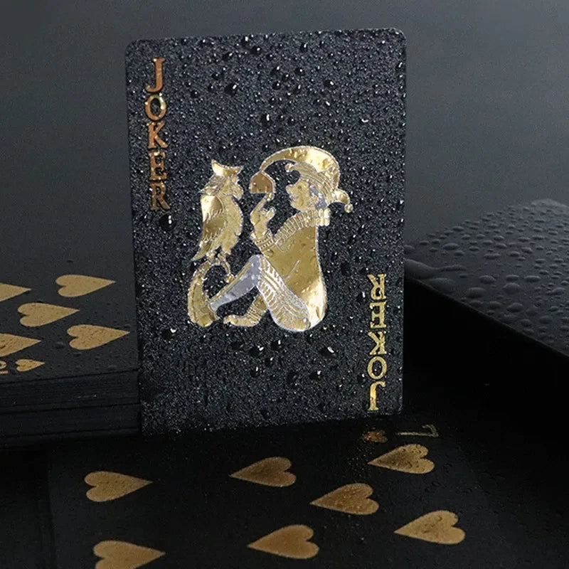 Elegant Black Gold Playing Cards