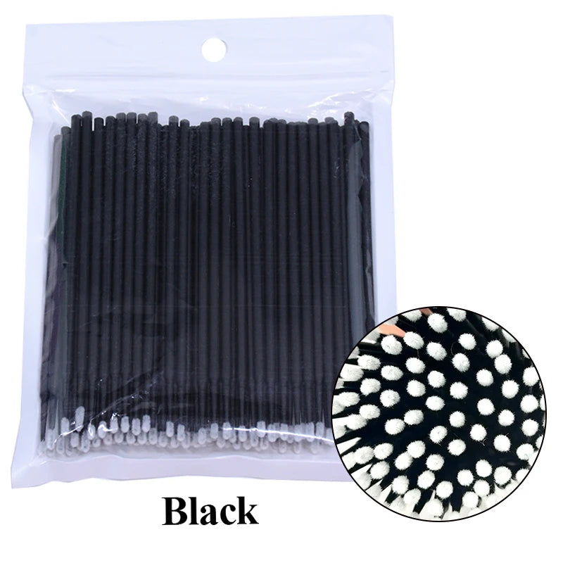 100Pcs Eyelash Cleaning Brush