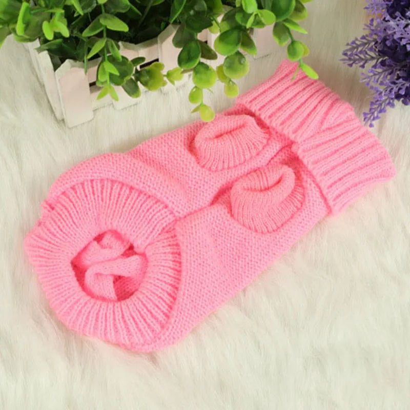 Winter Clothes Knitted Pet Clothes for Small Medium Dogs ,cats