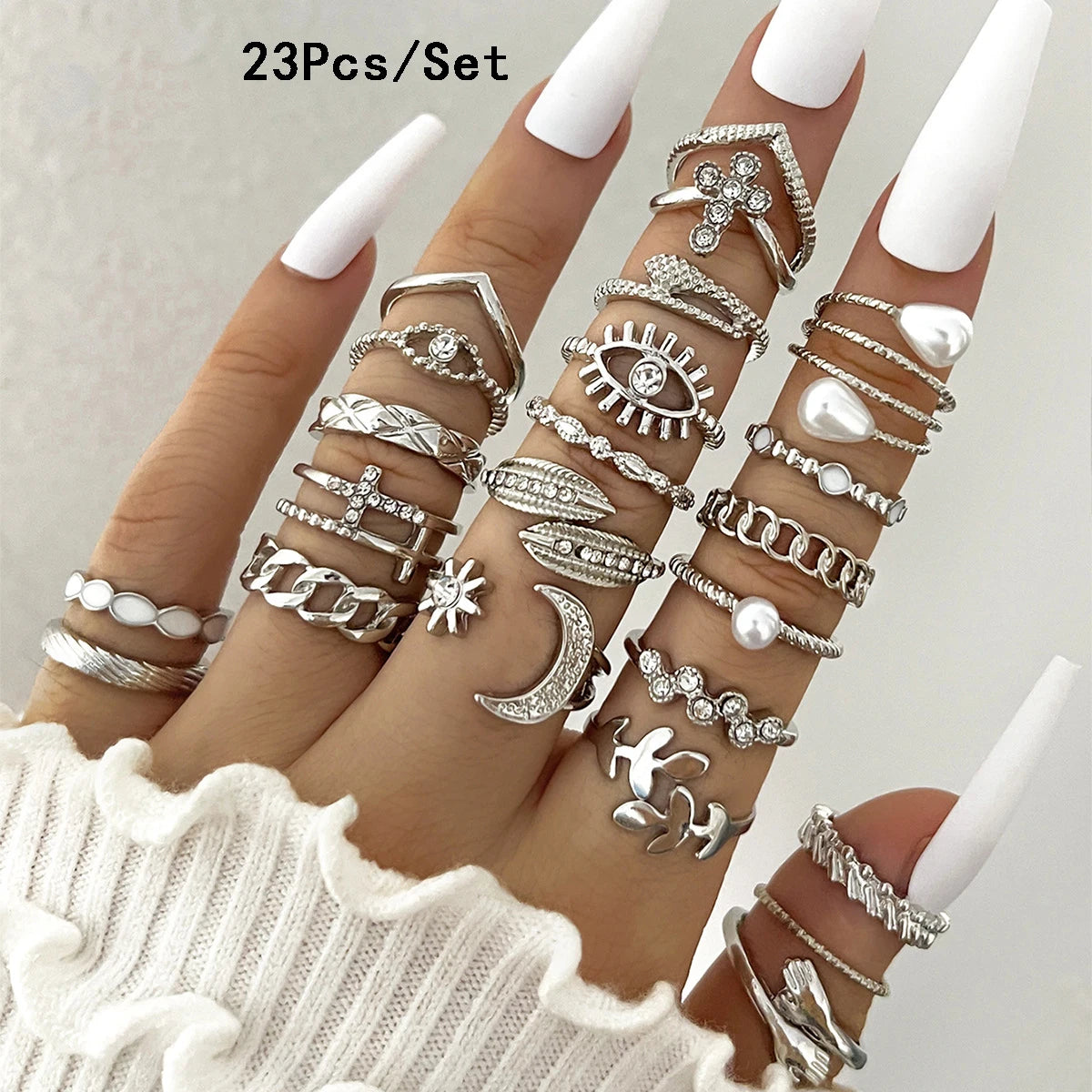 23Pcs Stunning but Simple Knuckle Rings