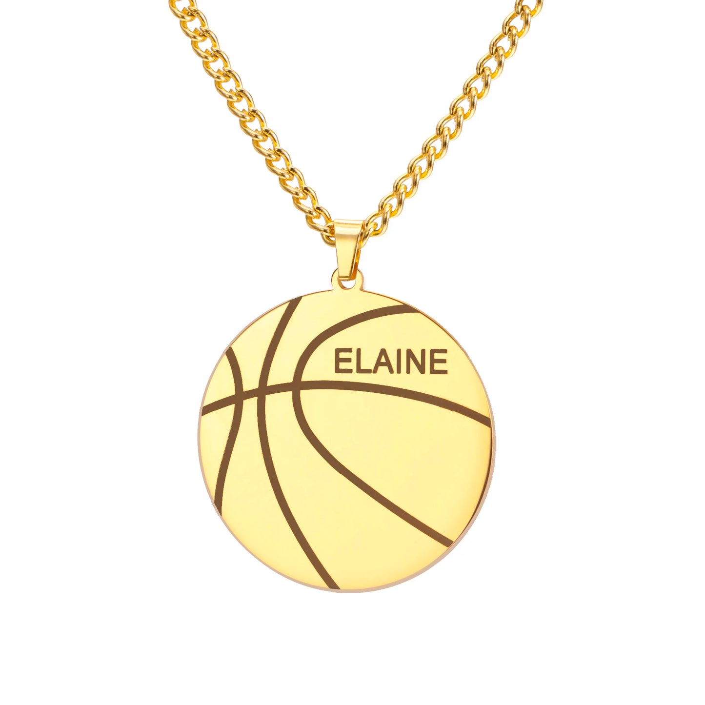 Custom Name Basketball Necklace