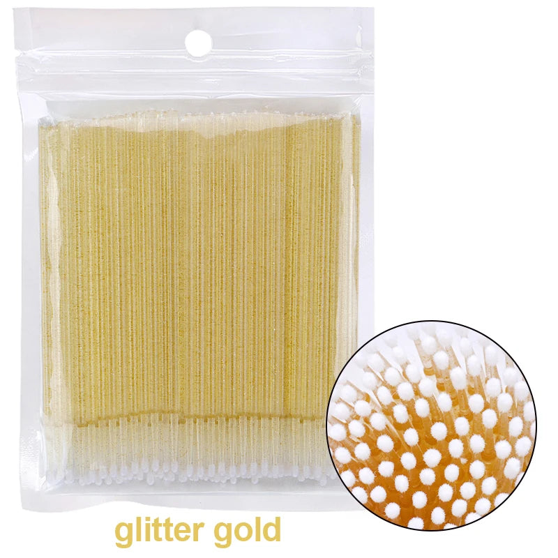 100Pcs Eyelash Cleaning Brush