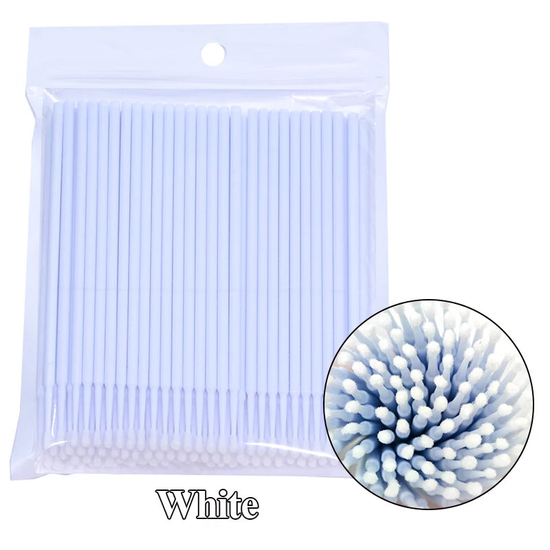 100Pcs Eyelash Cleaning Brush