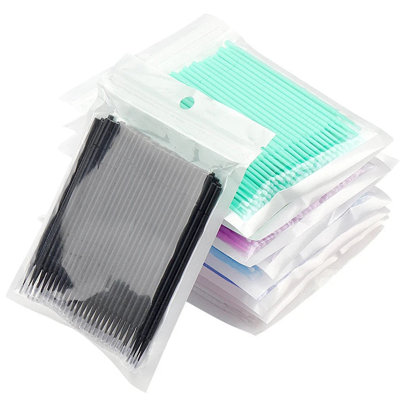 100Pcs Eyelash Cleaning Brush