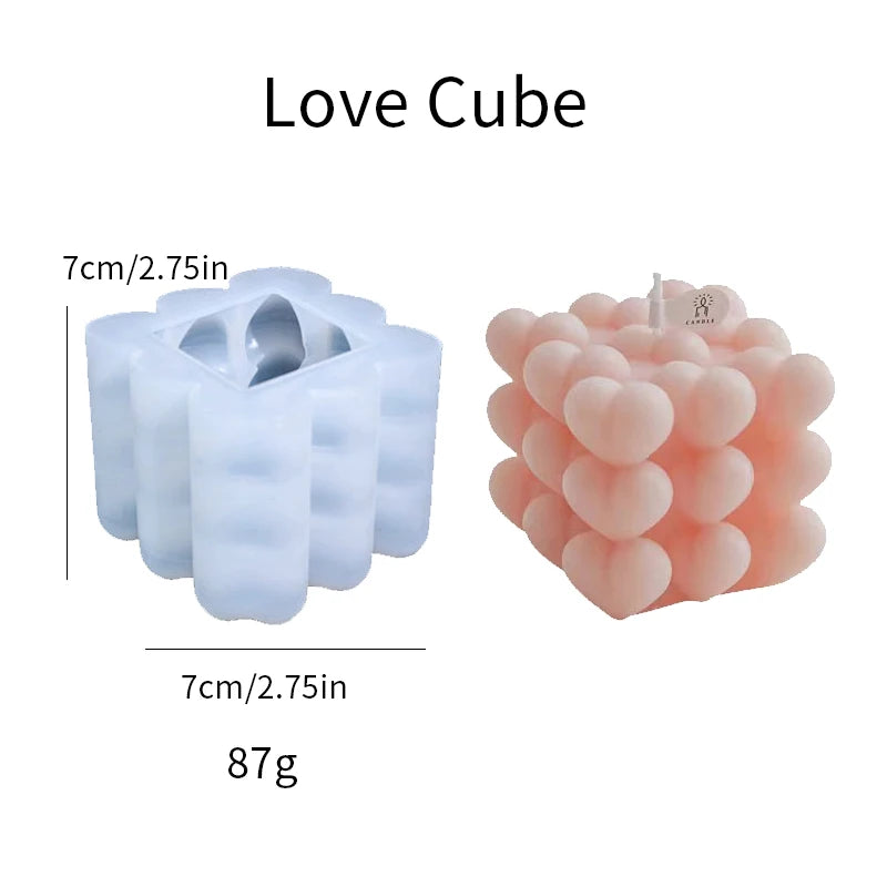 Love Cube Aromatherapy Candle Mold