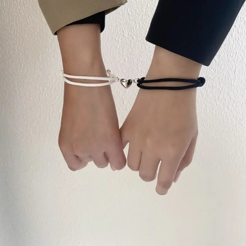 2pcs Magnetic Heart Matching Bracelet