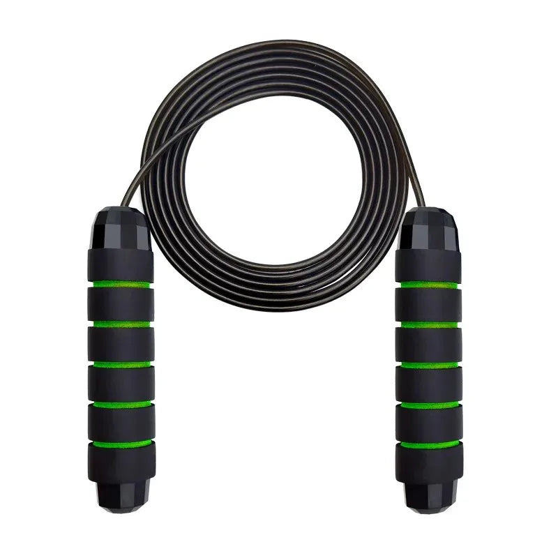 Ball Bearings Adjustable Tangle-Free Speed Wire Jump Rope with Foam Handles