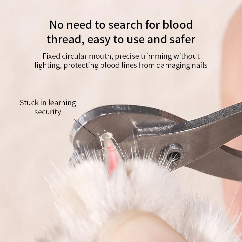 Professional Cat Nail Clippers for Small Cats, Dog Stainless Steel Grooming Clippers Trimmer