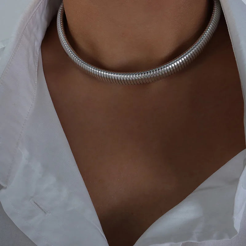 Hip-hop Punk Style Thread Thick Necklace Choker Bracelet