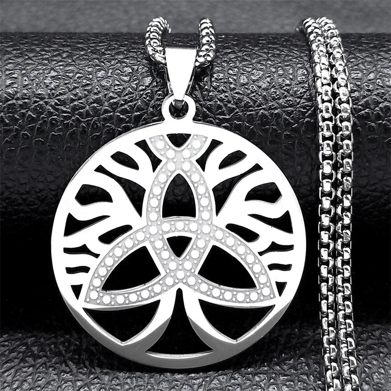 Aesthetic Tree of Life Love Heart Necklace