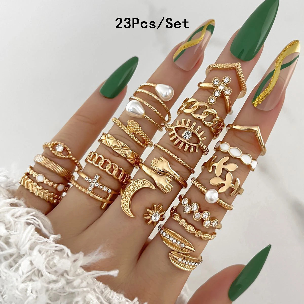 23Pcs Stunning but Simple Knuckle Rings