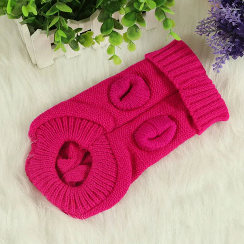 Winter Clothes Knitted Pet Clothes for Small Medium Dogs ,cats