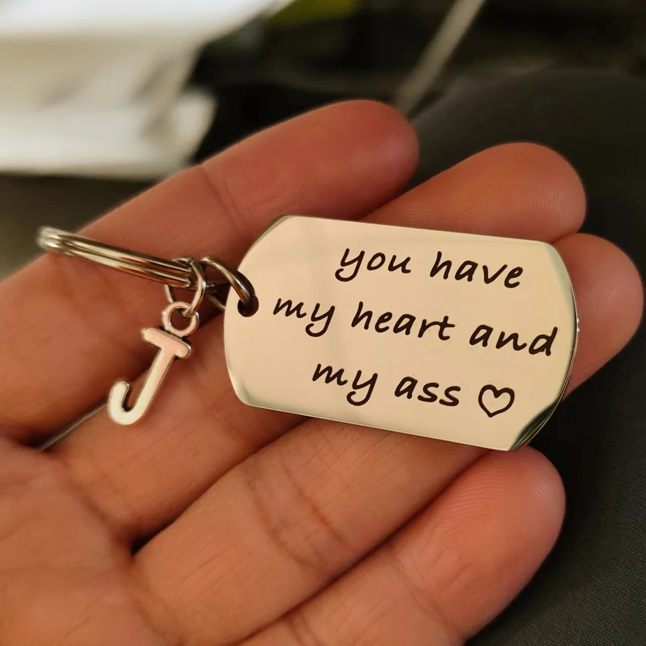 Personalized Couple Keyring