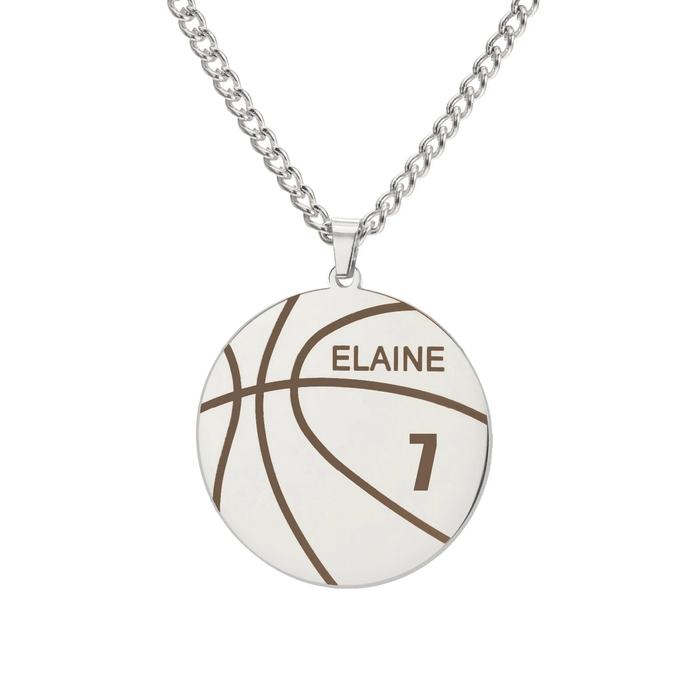 Custom Name Basketball Necklace