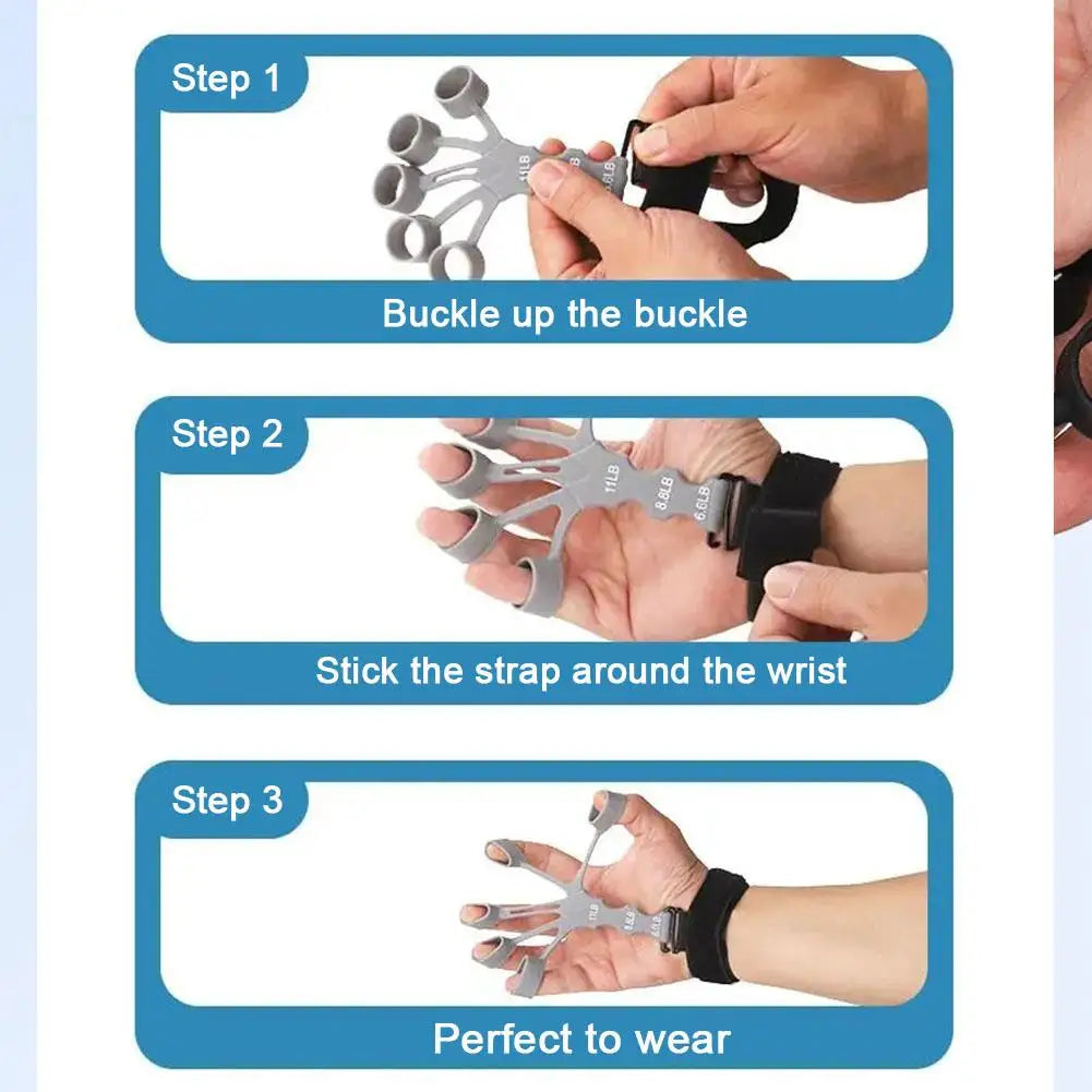 Hand Grip 5 Finger Exerciser Strength Training for Wrist