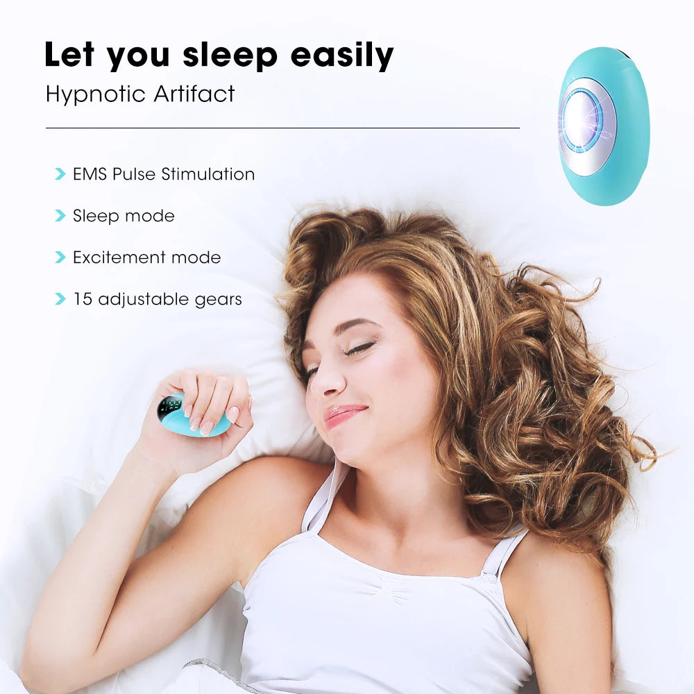 Handheld Mini CES Sleep Aid Smart Microcurrent EMS Pulse Stimulation Stress Pressure Anxiety good for Insomnia Relief