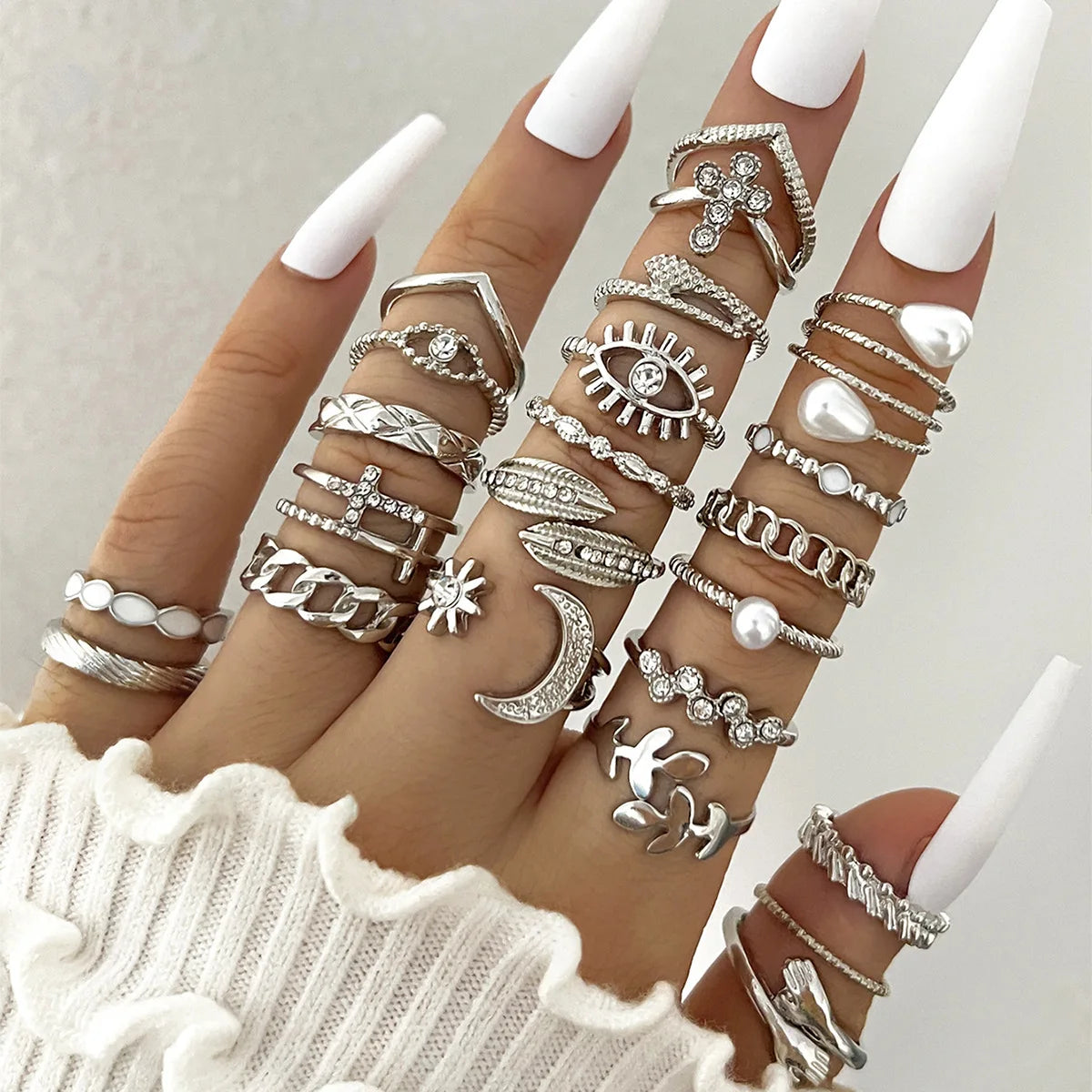 23Pcs Stunning but Simple Knuckle Rings