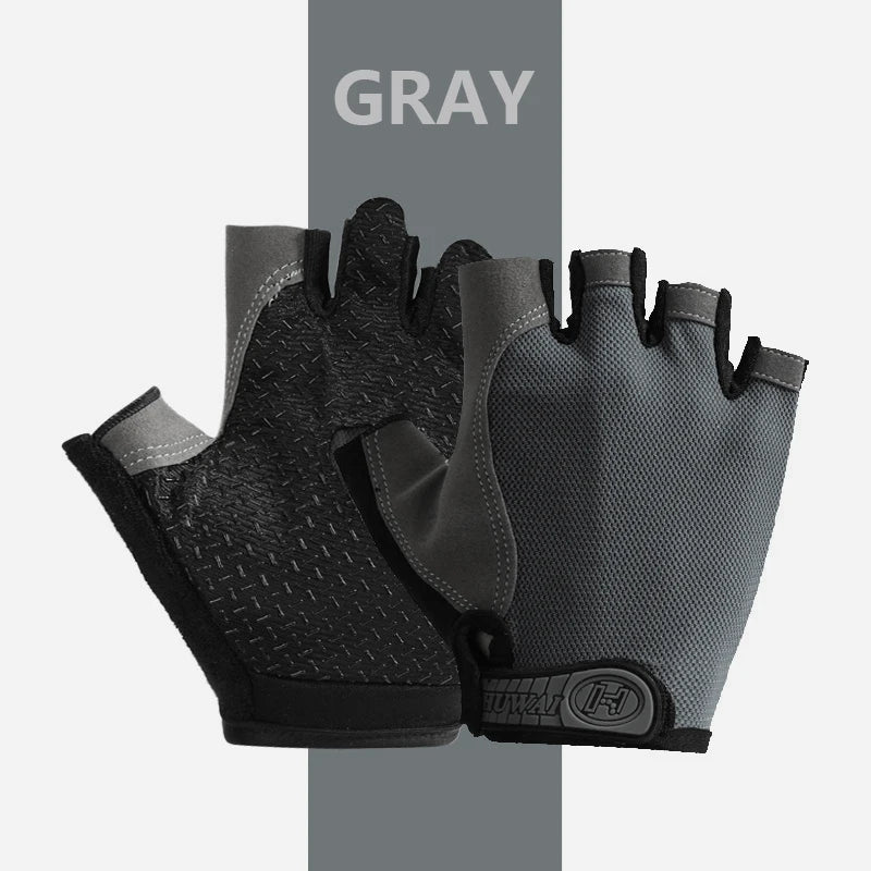 Men Cycling Bicycle Gloves Half Finger Gloves Anti-Slip Glove