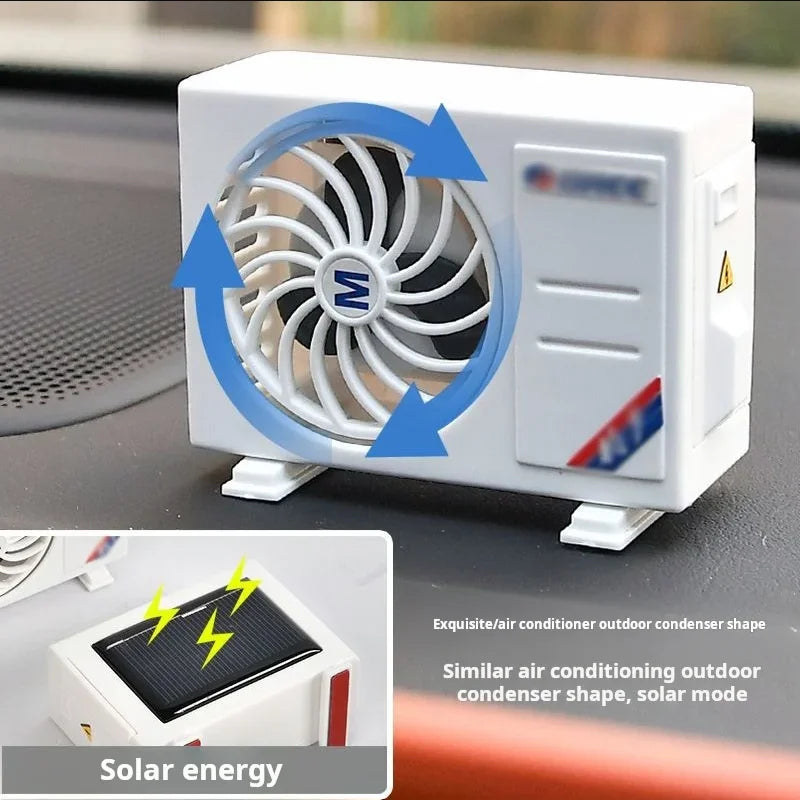 Solar powered car aromatherapy automatic unique air conditioning design