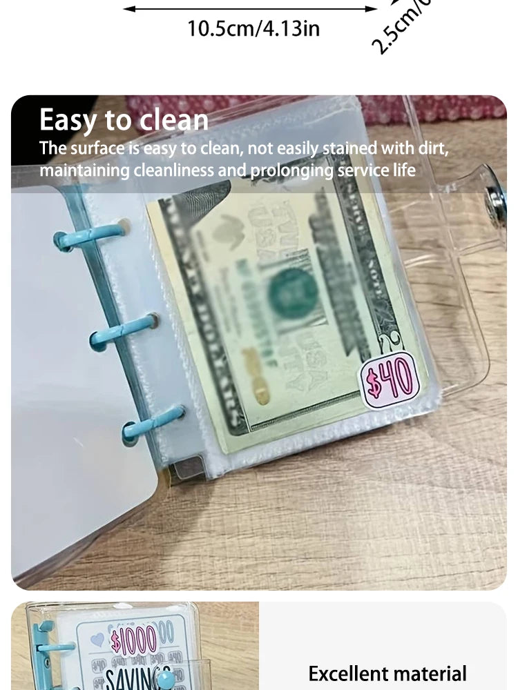 Creative $1,000 Savings Challenge Binder with Envelope