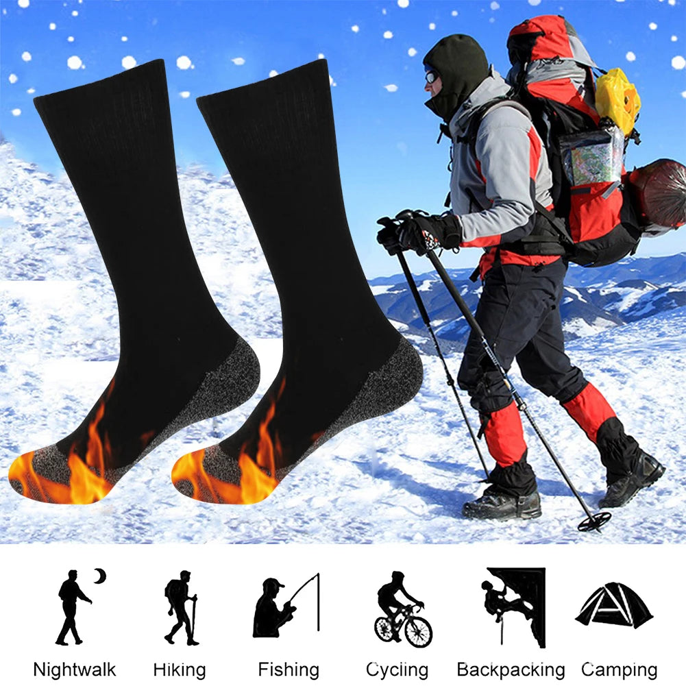 1/2Pairs Winter Self-Heating Socks for Men/ Women Elastic Anti-Slip