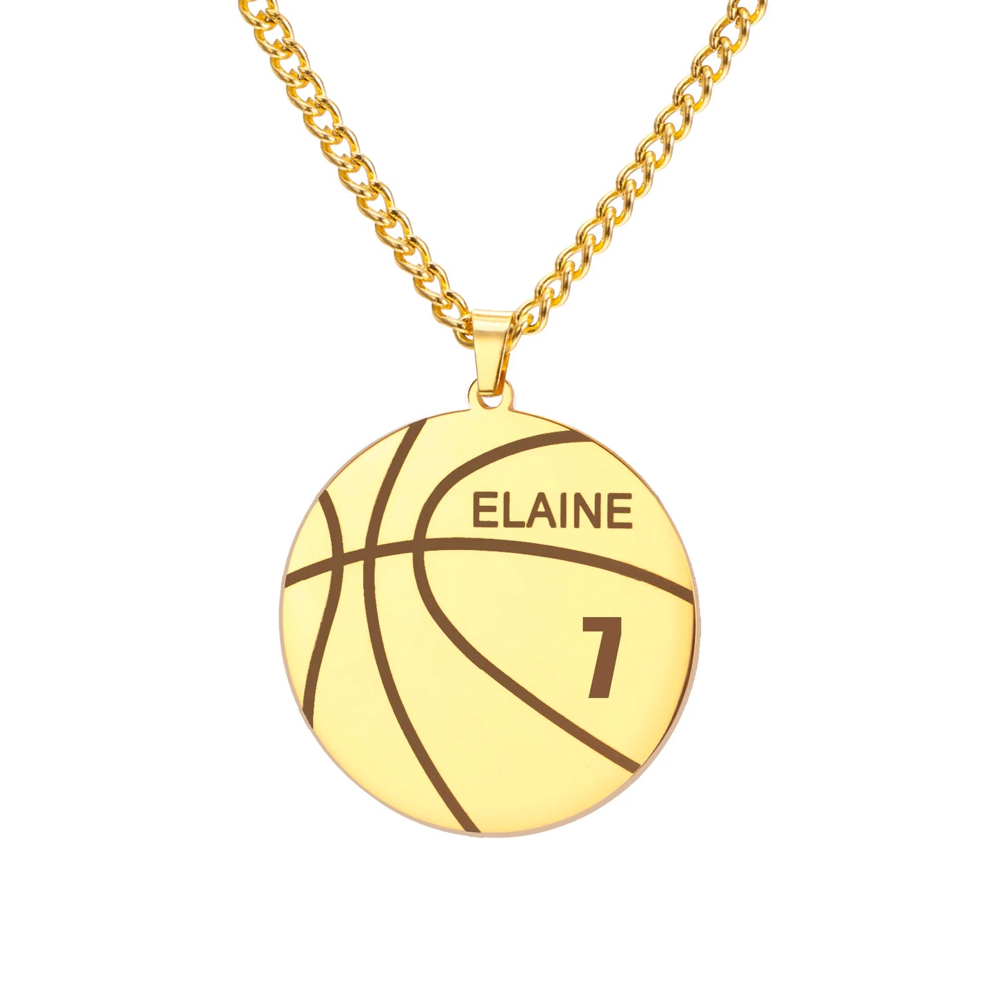 Custom Name Basketball Necklace