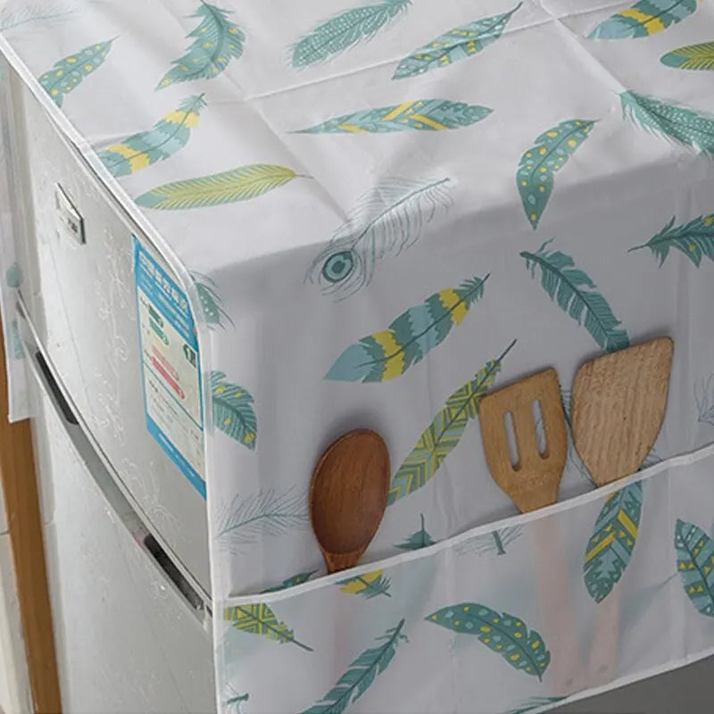 Refrigerator Dust Cover with Storage Bag Washable