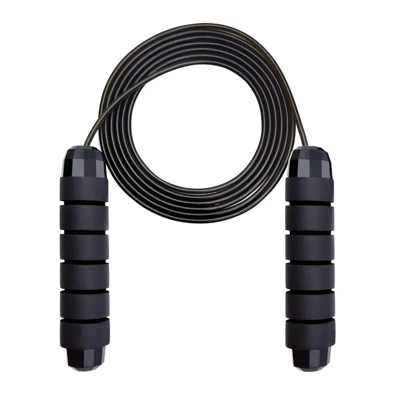 Ball Bearings Adjustable Tangle-Free Speed Wire Jump Rope with Foam Handles