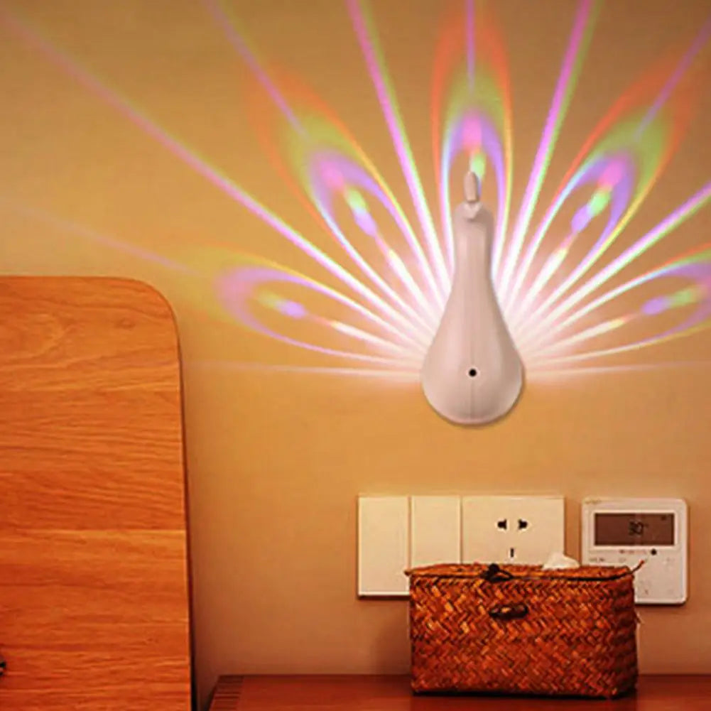 Peacock Projector Remote Control Night Light