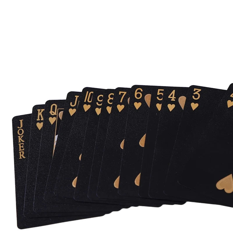 Elegant Black Gold Playing Cards