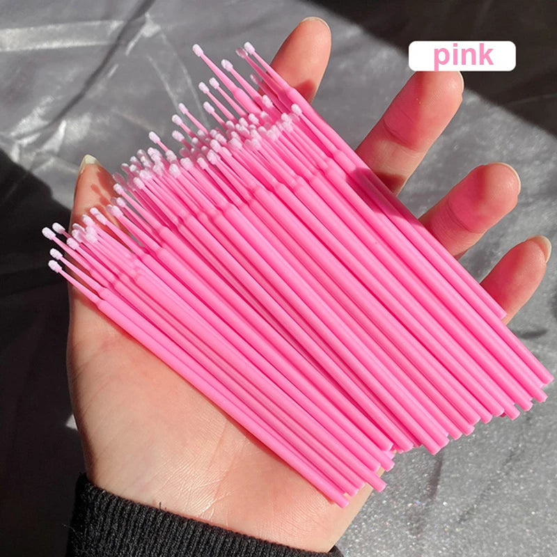 100Pcs Eyelash Cleaning Brush