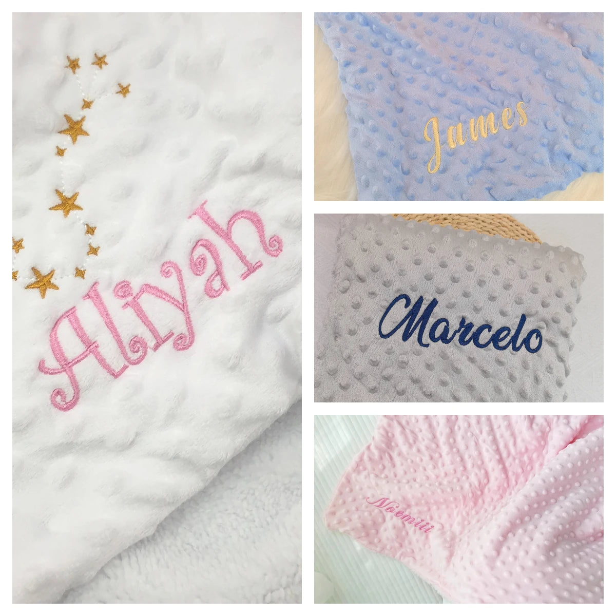 Custom Baby Name Blanket with your Baby Name