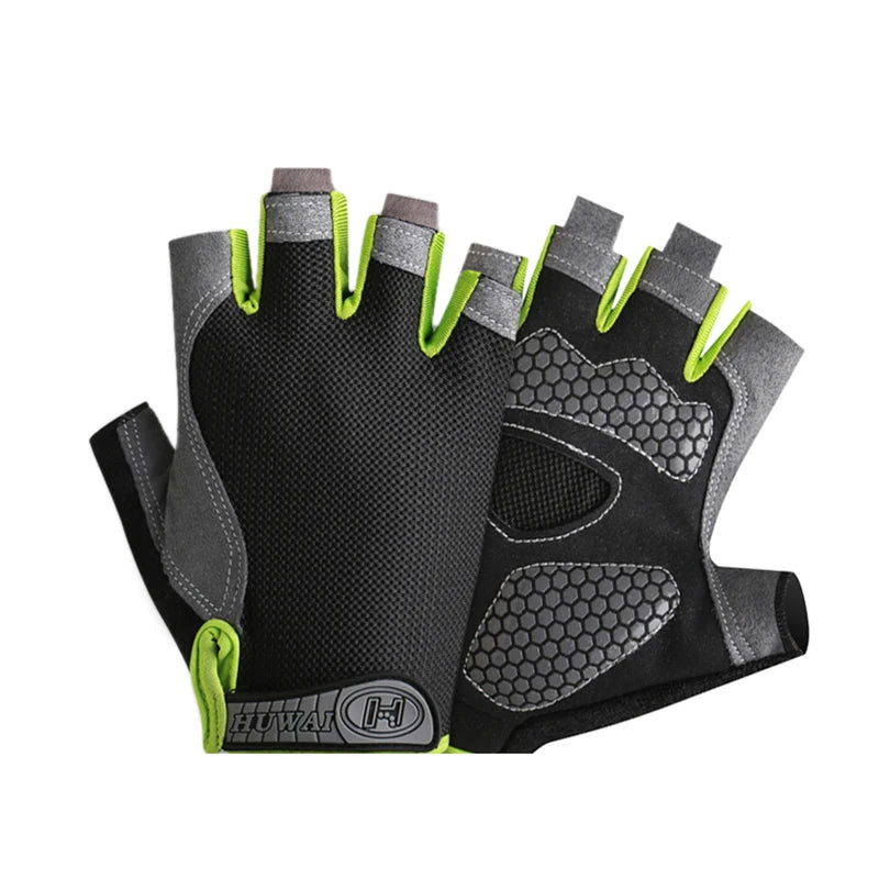 Men Cycling Bicycle Gloves Half Finger Gloves Anti-Slip Glove